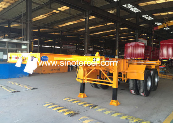 1310 mm Semirremolque de ruedas esqueléticas 40 pies 4 semirremolque de ejes