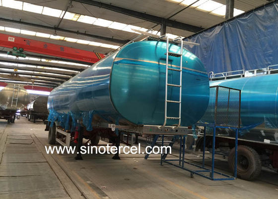 Semi Vac Trailer Tanque de combustible Semi Trailer con logotipo personalizado