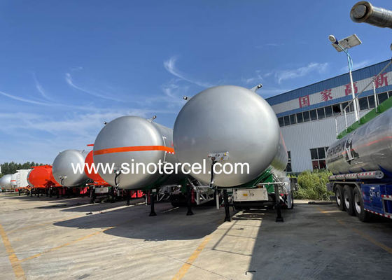 3Axle Tanque de combustible Semirremolque 30CBM-60CBM Tanque de agua Semirremolque