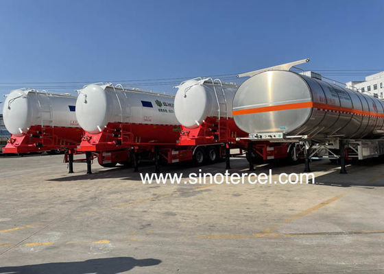 Semi-remolque de tanque de petróleo 60CBM personalizado con bomba y medidor de caudal