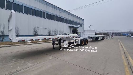 12 ruedas 12.00R25 Superlink remolques doble remolque para el transporte de contenedores de 20 pies y 40 pies