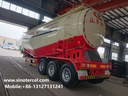 50000L Semirremolque de cemento a granel Motor Weichai Remolque de cimento cisterna