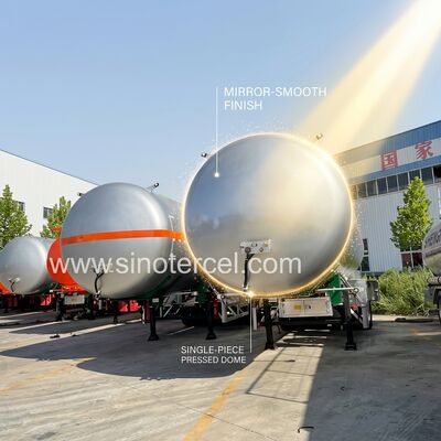 3Axle Tanque de combustible Semirremolque 30CBM-60CBM Tanque de agua Semirremolque