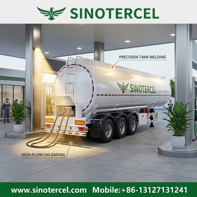 Semirremolque cisterna de combustible de 3 ejes y 35 CBM con opción ABS